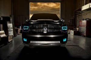 RAM 1500 SLT Headlight Assembly - ORACLE Lighting - ColorSHIFT BC1 Controller - Black - `09-`17